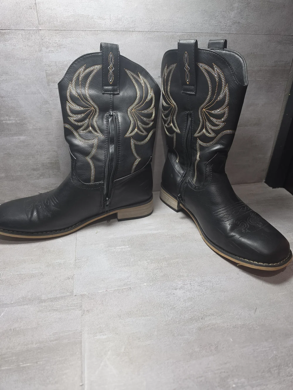 vodvob Kids Western Cowboy Boots, Size 5